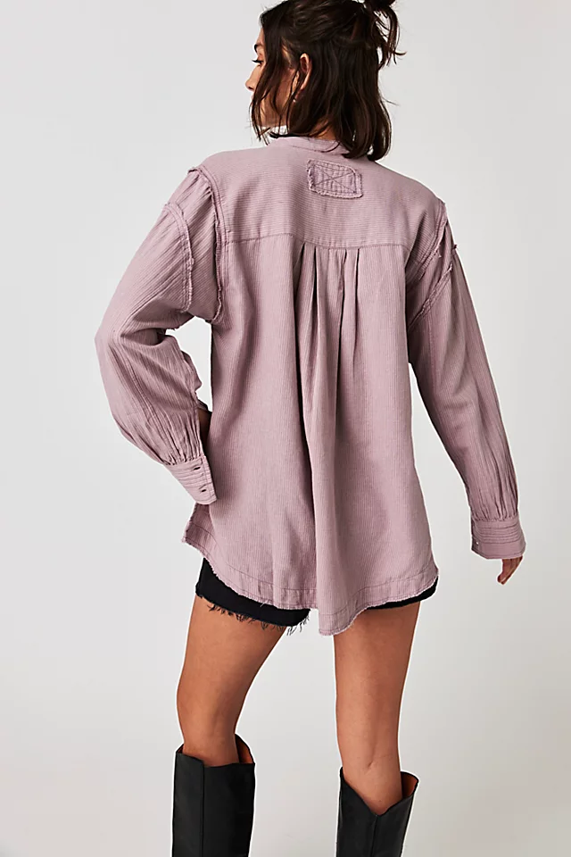 Edge Washed Shirt Burnished Lilac