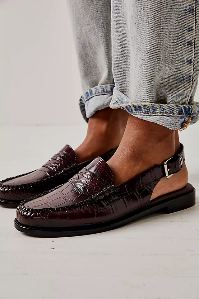 G.H. Bass Whitney Slingback Loafers Wine