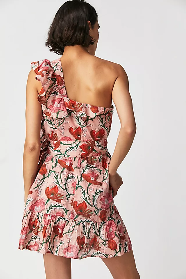 Nandi Dress Rich Poppy