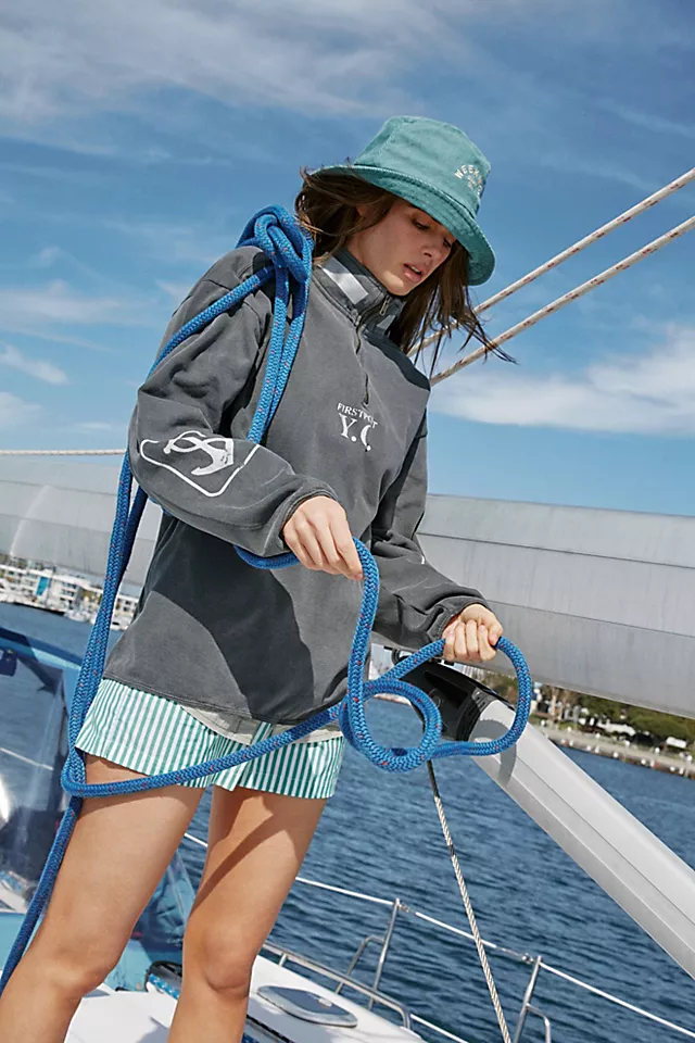 Weekndr Cord Bucket Hat Overcast