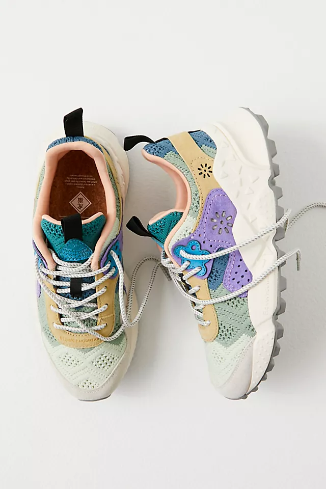 Hailey Knit Sneakers Taupe Green