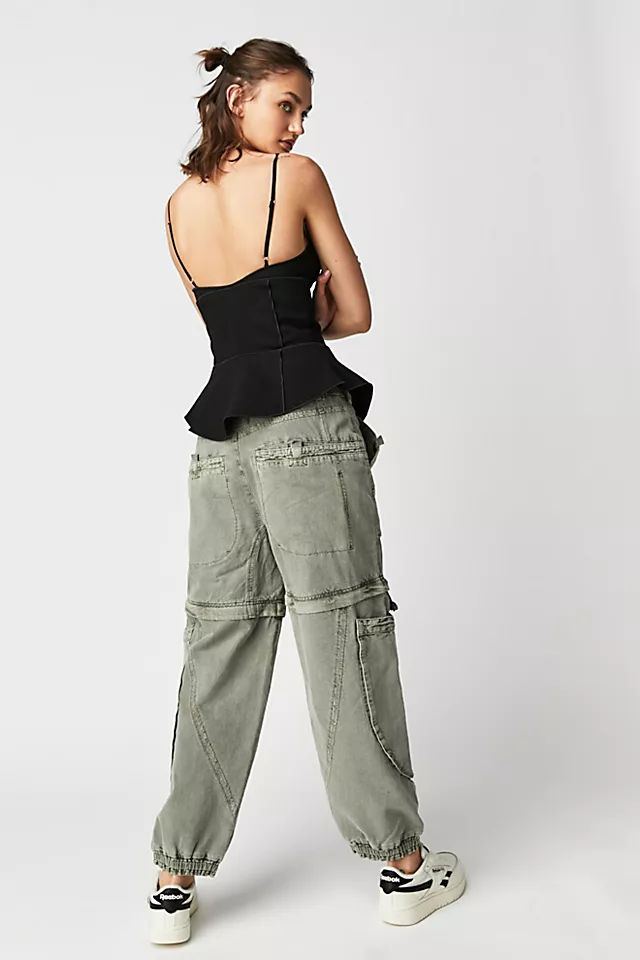 Deon Peplum Top Black