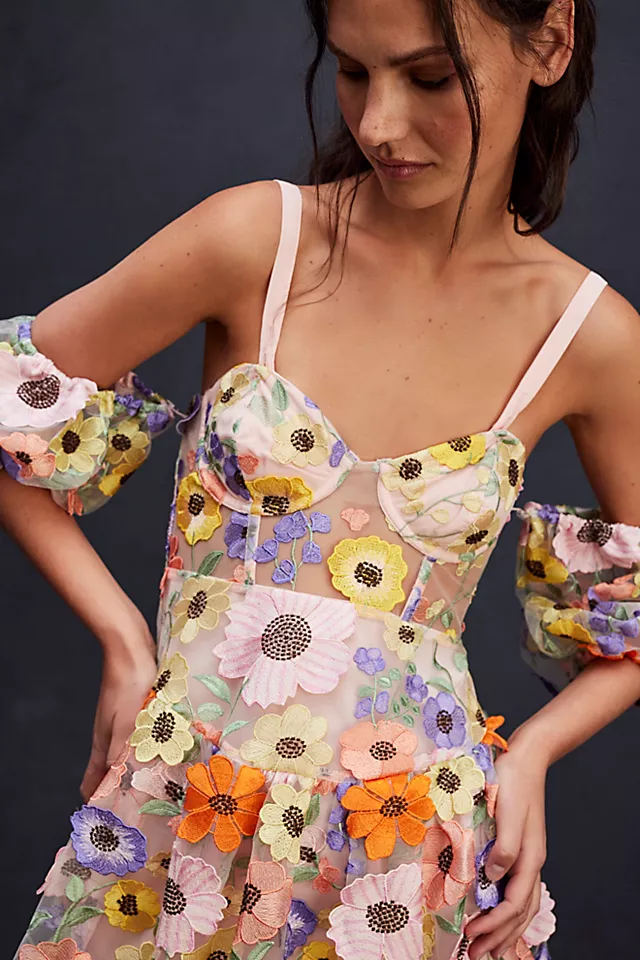 For Love & Lemons Prato Mini Dress Multi