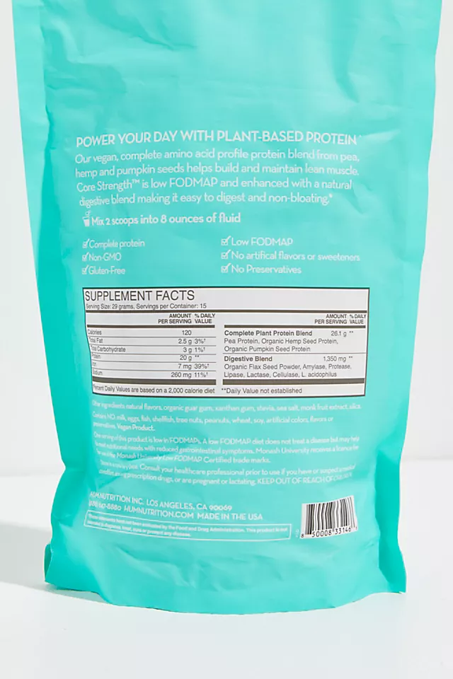 HUM Nutrition Core Strength Vegan Protein Powder Vanilla