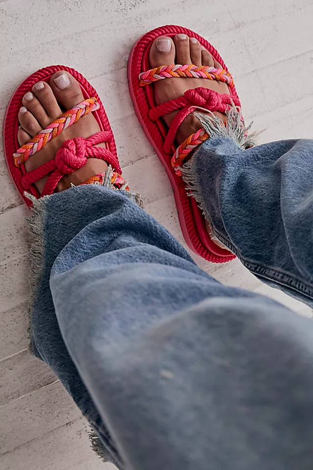 Erin Rope Sandals Multi Pink / Paradise Pink