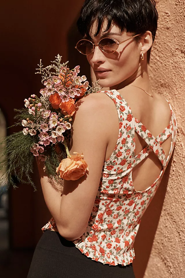 Melanie Tank Ivory Combo