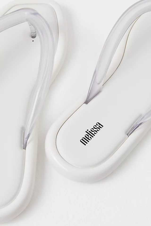 MELISSA Terrace Time Jelly Thong Sandals White