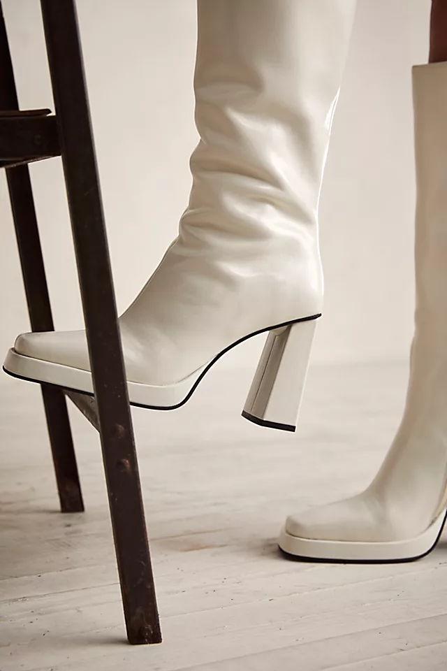 Taysha Tall Boots White