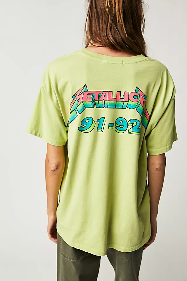 Metallica Wherever I Roam Merch Tee Lily Green