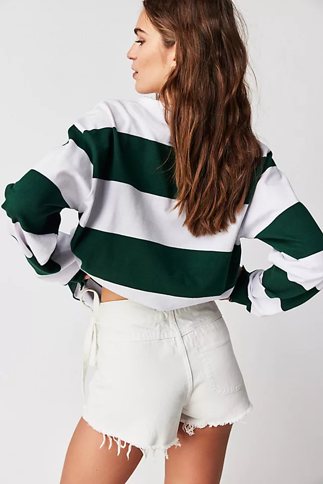 Emmy Denim Skort White