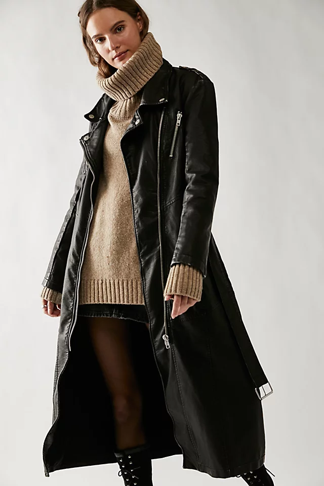 Isabelle Vegan Moto Jacket Black