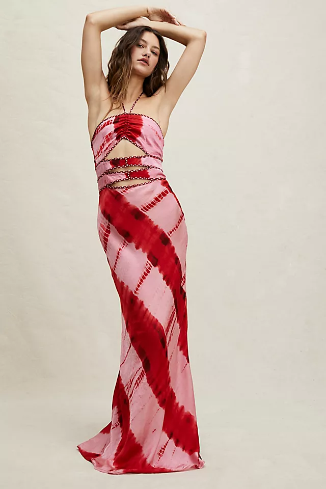 Carolina K Rio Dress Tie Dye Rose