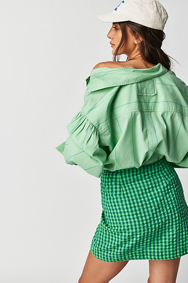 Spell Pixie Wrap Mini Skirt Grass