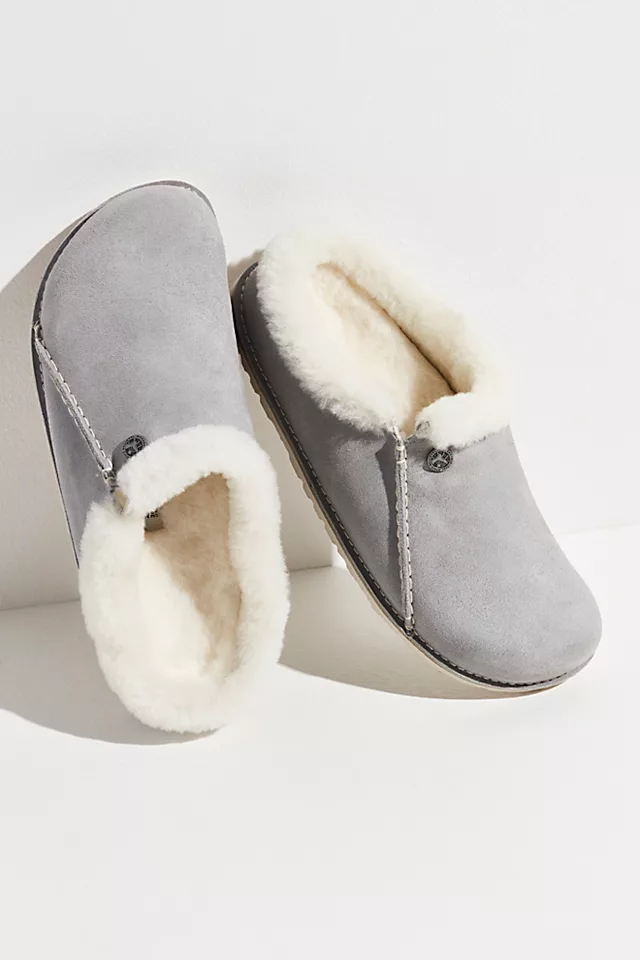Zermatt Premium Shearling Birkenstock Stone Coin