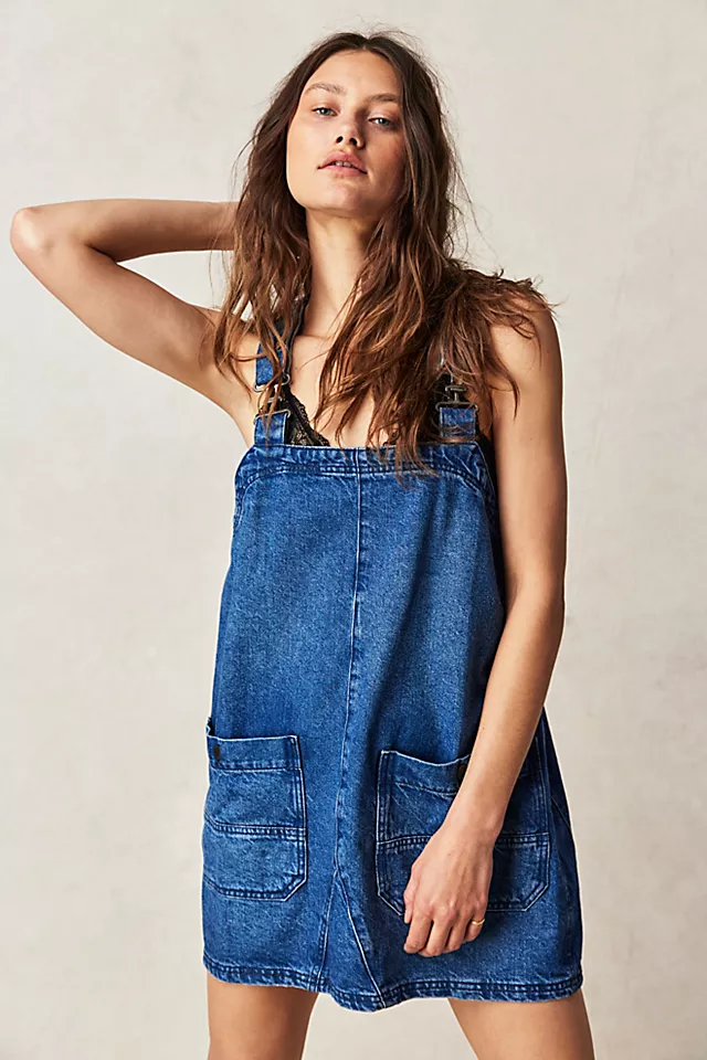 Overall Smock Mini Top Classic Blue