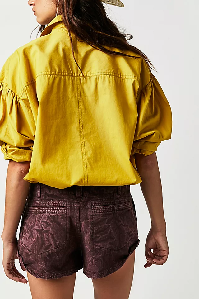 Point Dume Slouchy Chino Shorts Chocolate Plum