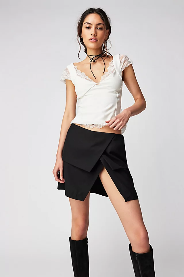 Third Form In The Fold Mini Skirt Black