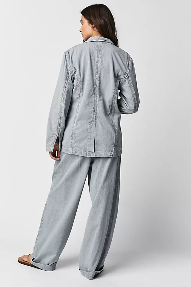 Wanderlust Denim Suit Washed Up