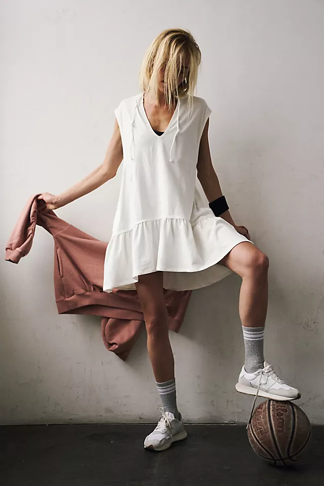 Hot Shot Hoodie Dress Magnolia