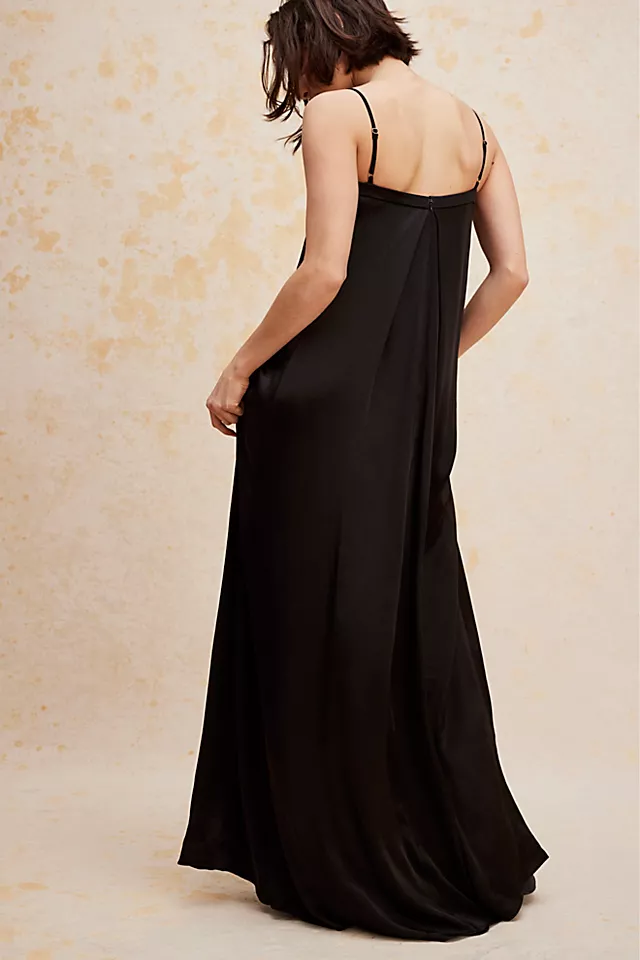 Shona Joy La Lune Column Maxi Dress Black