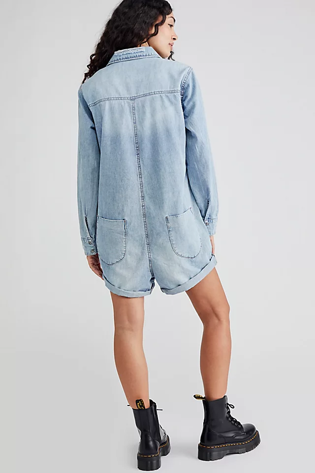 OneTeaspoon Prophecy Jumpsuit Ocean