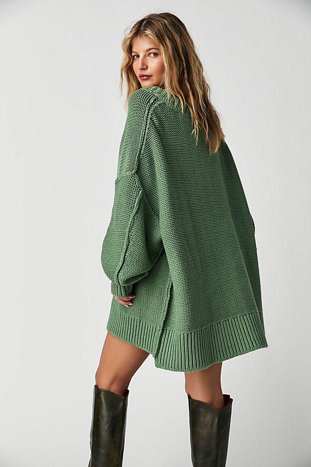 Alli V-Neck Sweater Sea Fern