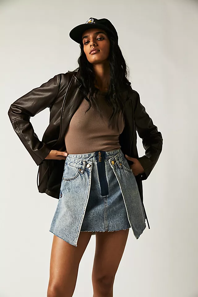 Ksubi Double Skirt Vintage Blue