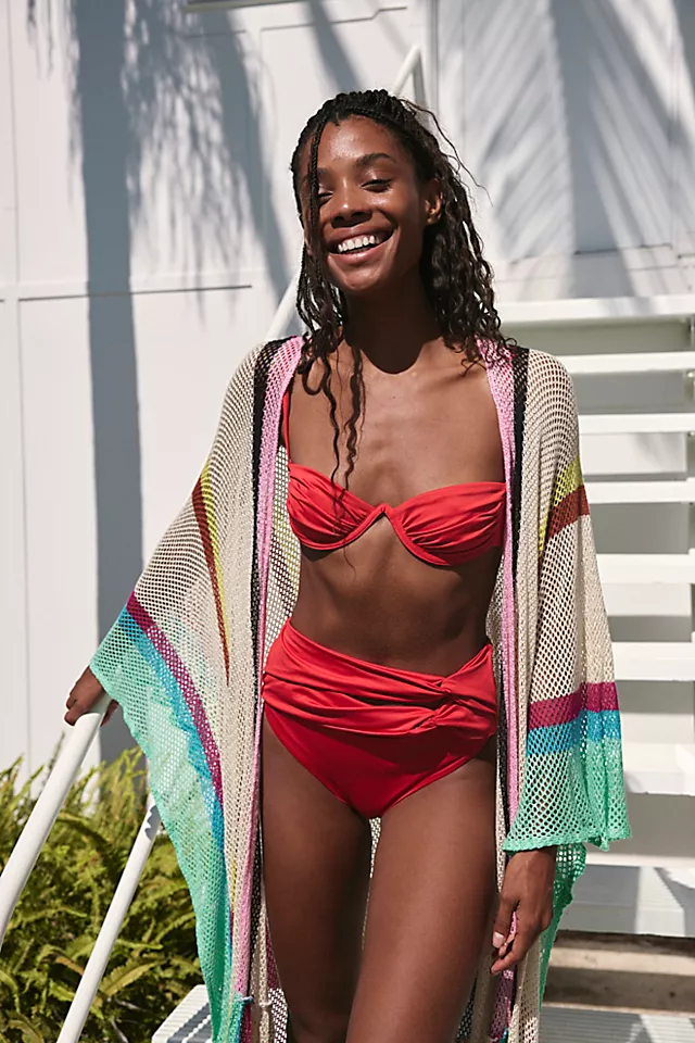 Agua Bendita Brina Bikini Bottoms Red