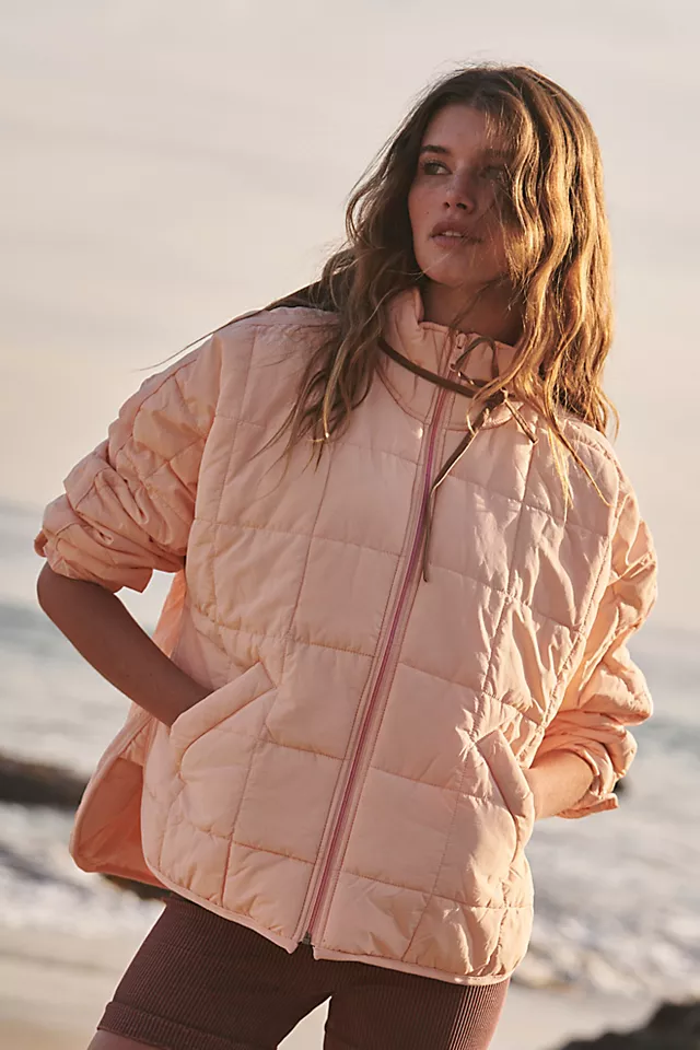 Pippa Packable Puffer Jacket Peaches