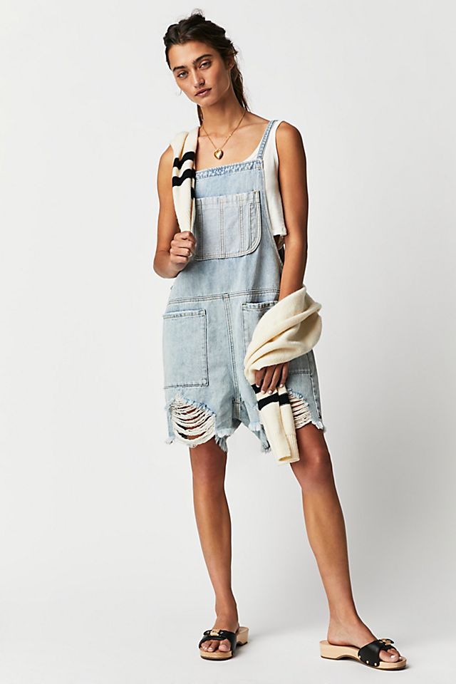 OneTeaspoon Pini Denim Playsuit Hendrixe