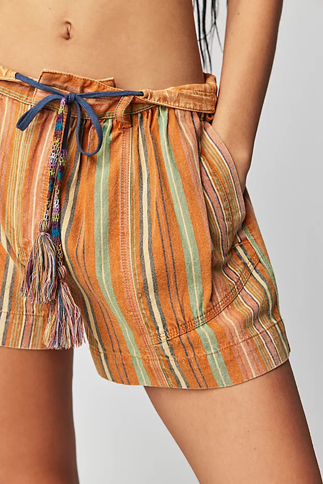 Kahuna Pull-On Harem Shorts Sunset Combo