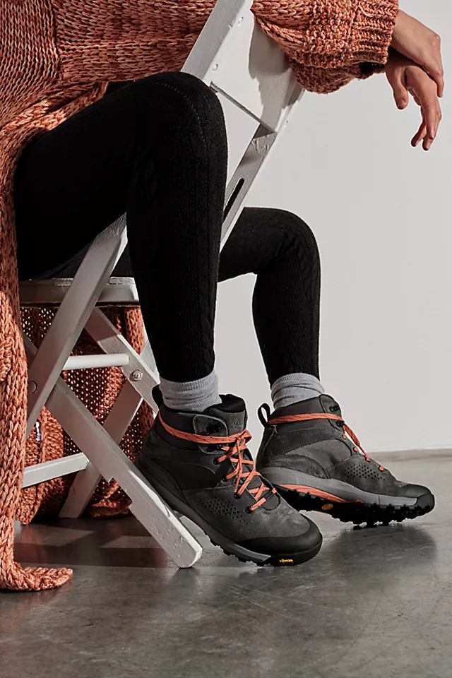 Danner Inquire Mid Hiker Boots Dark Grey / Salmon