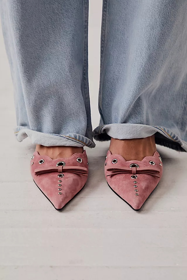 Arabella Heels Blush Suede