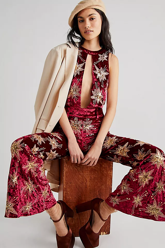 Chromatic Jumpsuit Wine