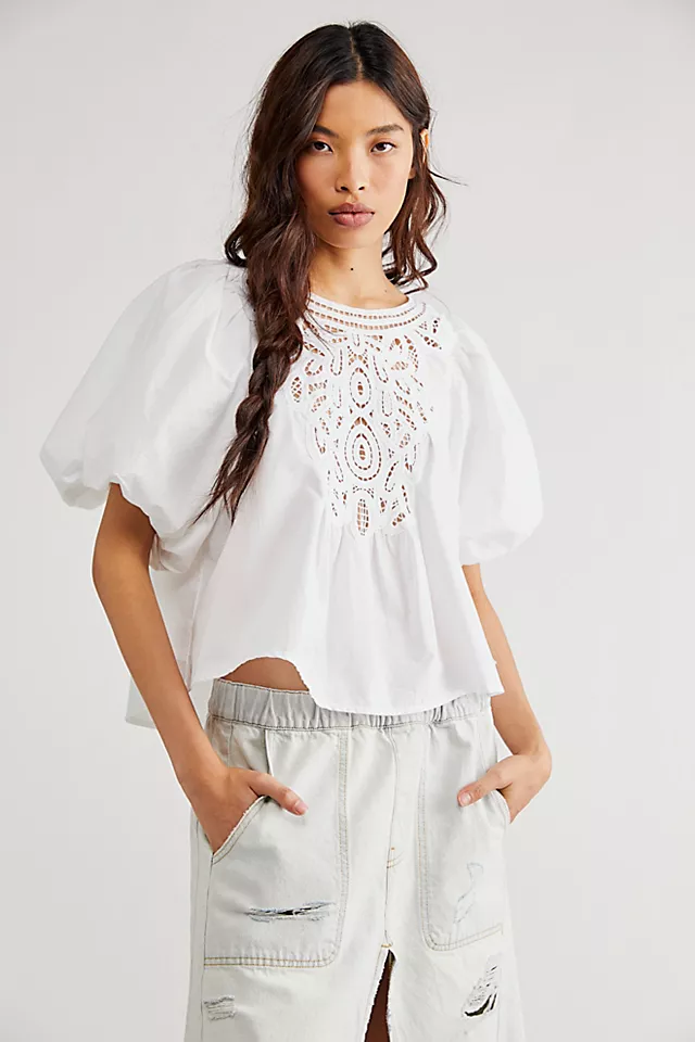 Bardot Top White