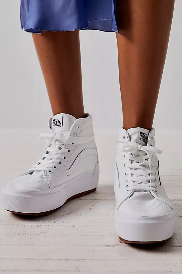 UA Sk8-Hi Stacked Sneakers True White