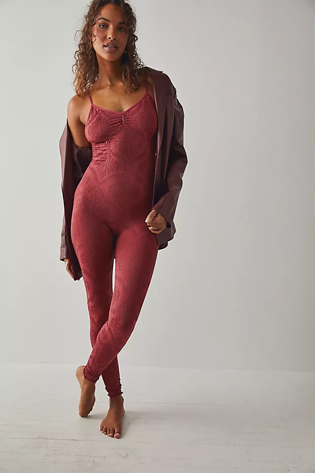 Flowering Catsuit Dreamy Mulberry