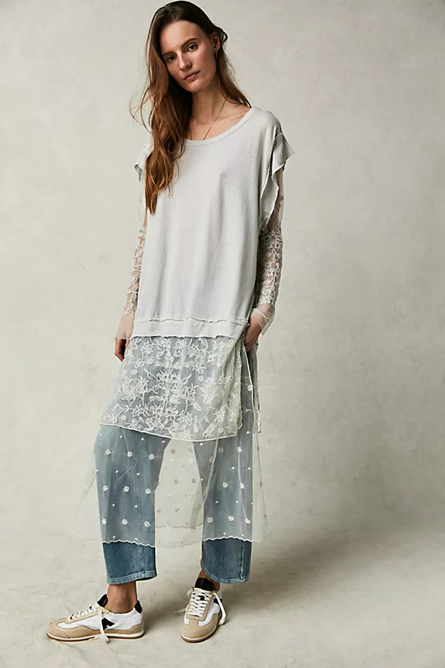 Rock Steady Maxi Top Moonrock