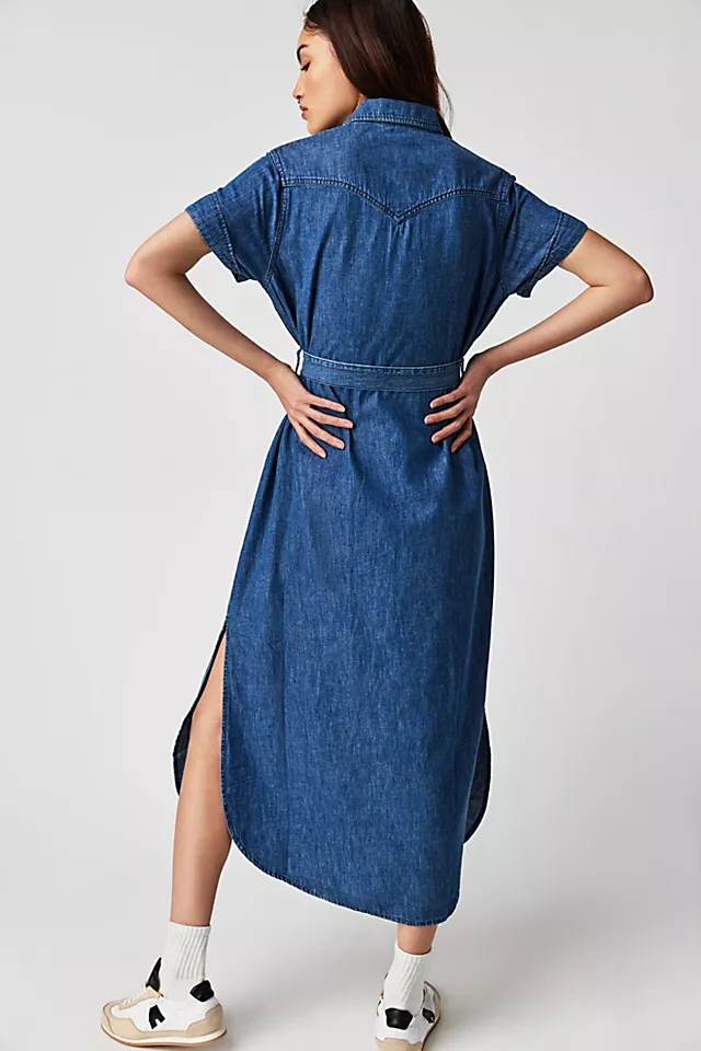 Boyish Western Shirt Dress Westworld