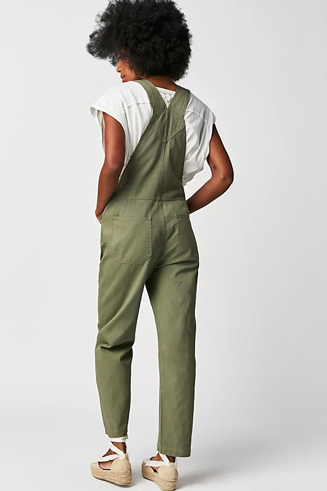 Brixton Costa Overalls Olive