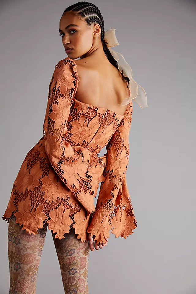 Rumer Tropez Mini Dress Rust