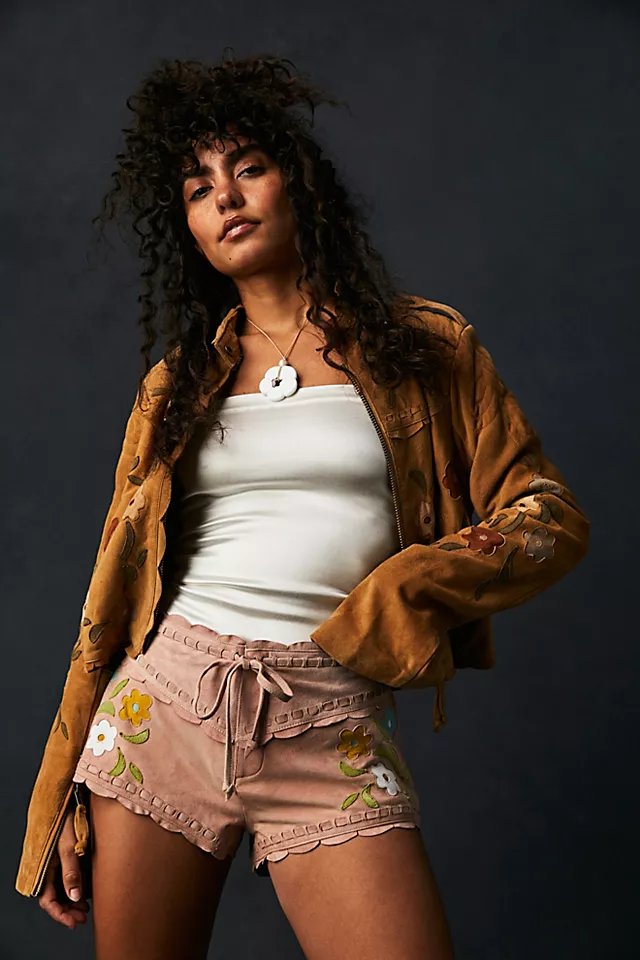 Bali Honeybuzz Suede Shorts Sorbet