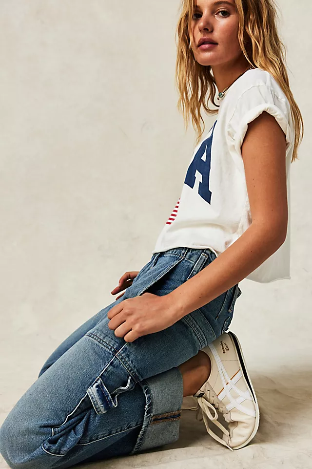 Major Leagues Mid-Rise Cuffed Jeans Envy