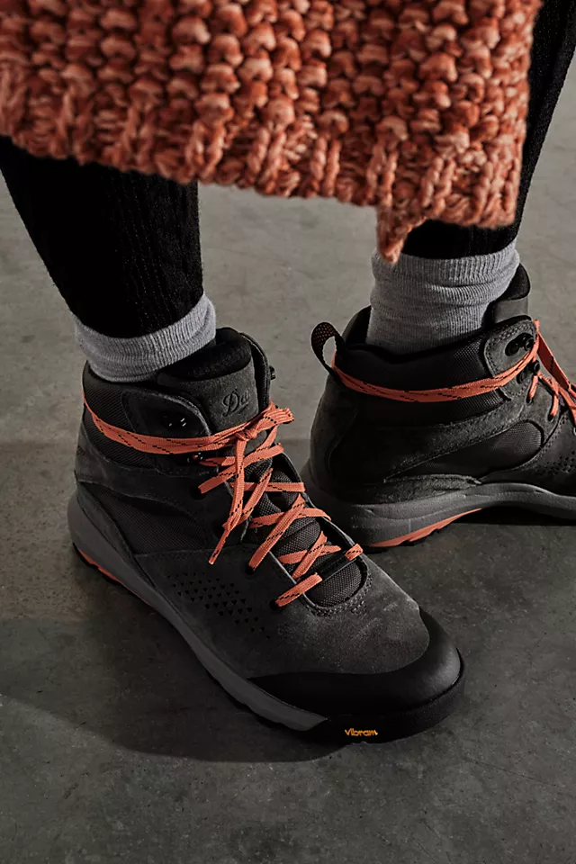 Danner Inquire Mid Hiker Boots Dark Grey / Salmon