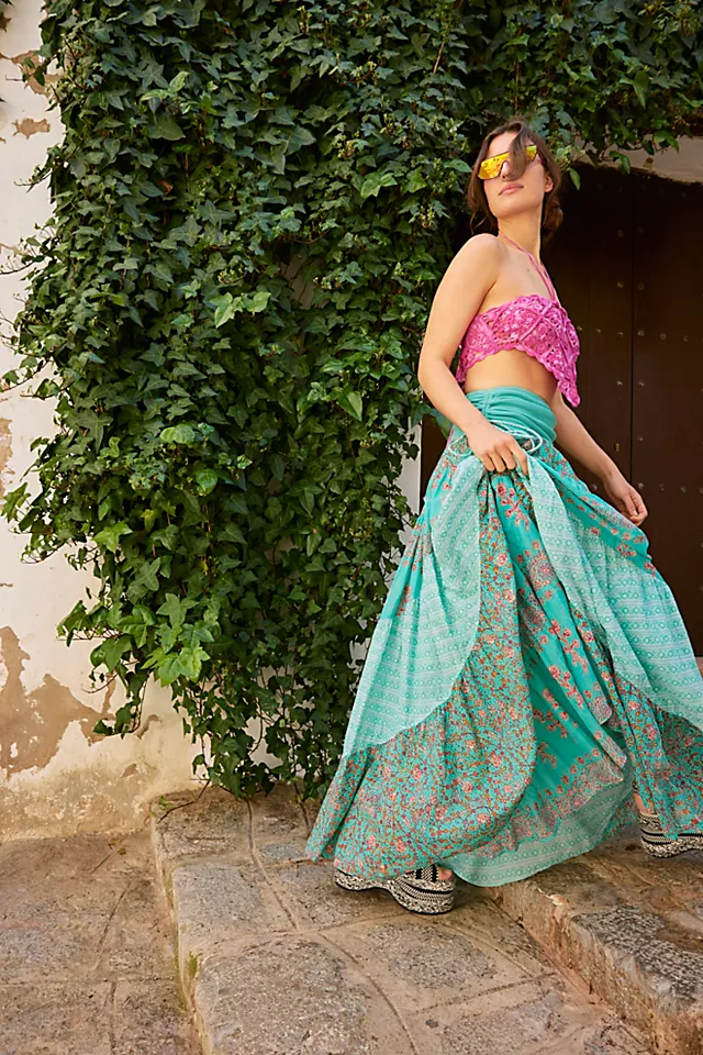 Fresh Start Convertible Tube Maxi Dress Mint Combo