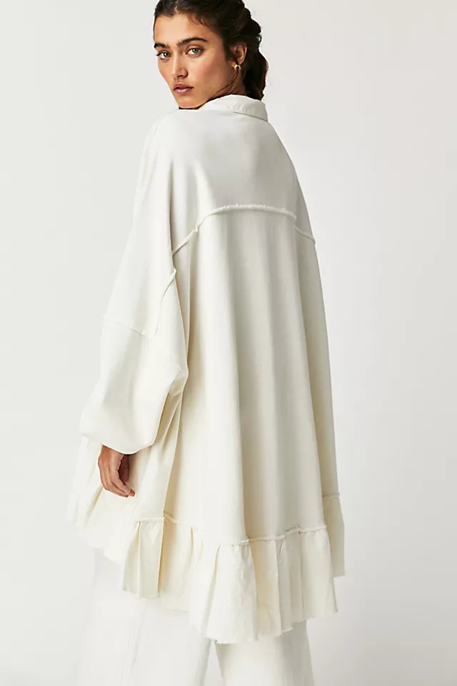 Buttondown Sweatshirt Optic White