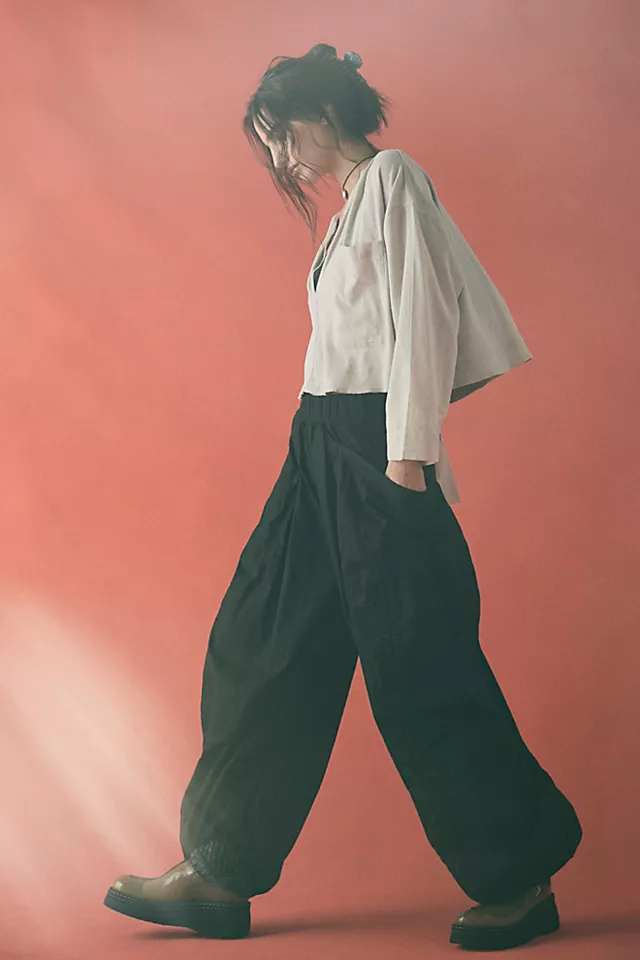 Sol Drawstring Pants Black