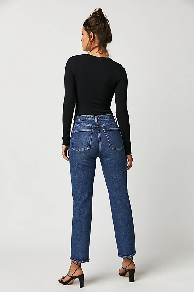 AGOLDE High-Rise Stovepipe Jeans Aspire