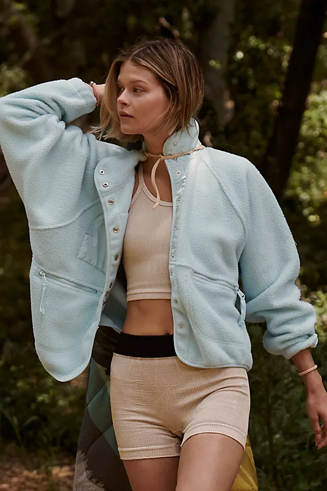 Hit The Slopes Fleece Jacket Blue Glow