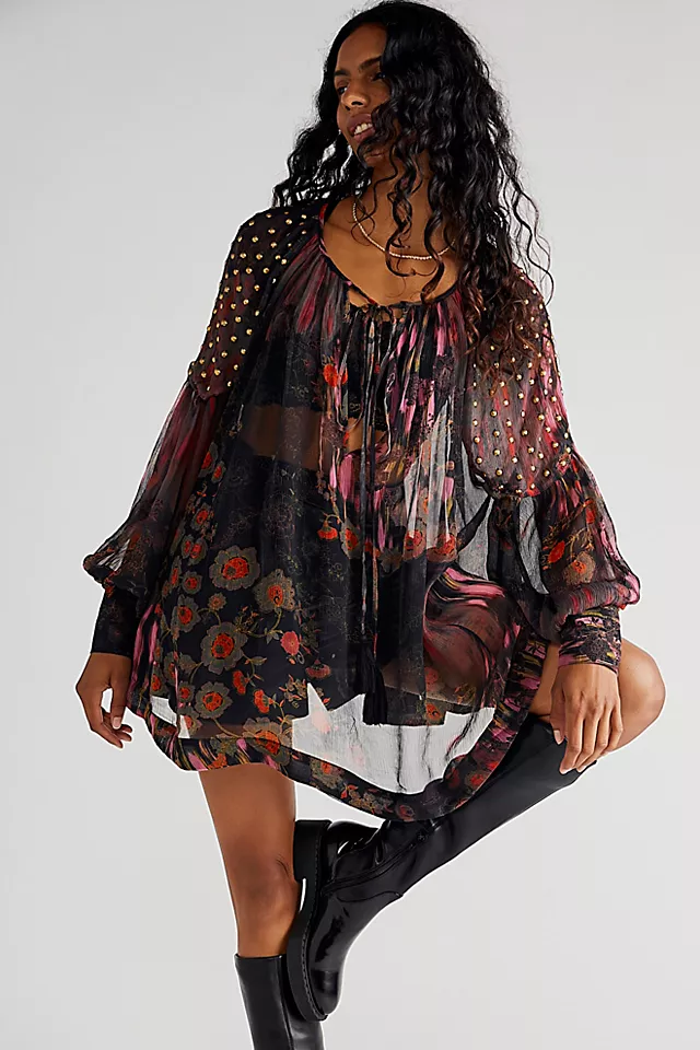 Billie Printed Tunic Midnight Combo